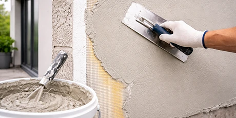 Skim coating mortars of EIFS picture
