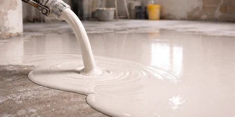 Gypsum-based self-leveling picture