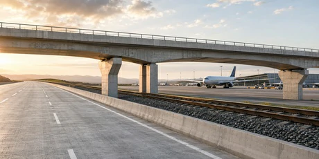 Concrete roads, bridges, railways, and airport pavements picture